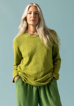 Abby sweater asparagus